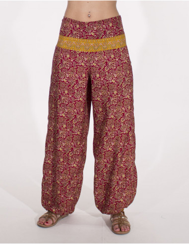 Pantalon Polyester Lien Ceinture Sari