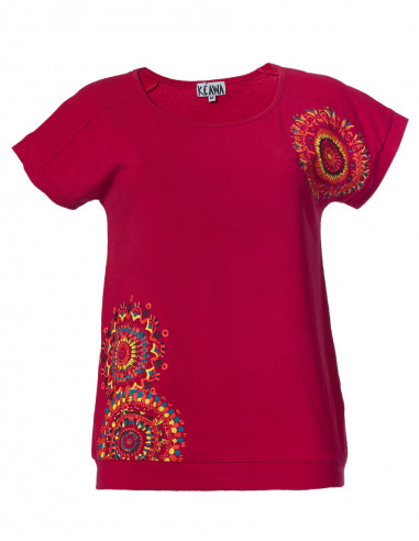 TShirt manches courtes imprimé mandala