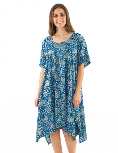 Robe tunique imprimé Jaipur Doré