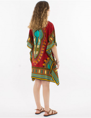 Tunique polyester Kaftan imprimé...