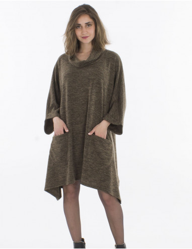 Robe maille 95% polyester 5% élasthanne